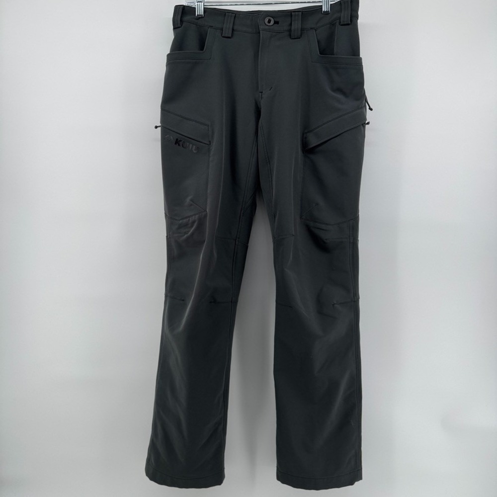KUIU Attack Pants Mens 32x34 Gray Ultralight Hunting Performance Cargo Pockets